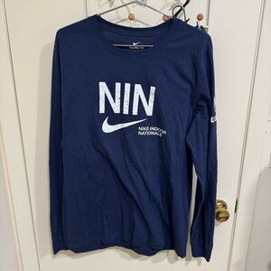 Nike Indoor Nationals “NIN” Navy Long Sleeve Shirt Men’s Large